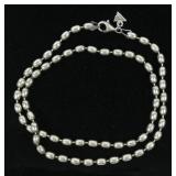 Silpada 18" sterling silver bead necklace,