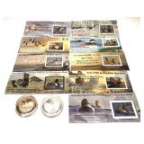 Lot of tokens and stamps with sterling token