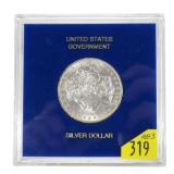 1883 Morgan dollar, U.S. Government slab BU