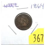 1864 Indian head cent