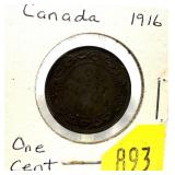 1916 Canadian1 cent