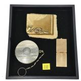 Lot, vintage compacts and pocket photo case, 3 pcs