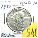 1930 Standing Liberty quarter