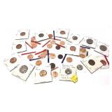 Lot of miscellaneous coins and tokens, 34 pcs.