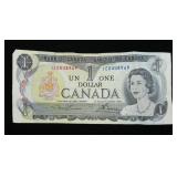$1 Canadian note, series of 1973
