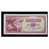 Yugoslavian bank note, Unc.
