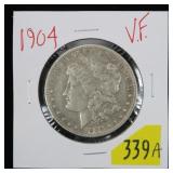 1904 Morgan dollar, VF