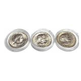 x3- 1981 -P,D,S Susan B. Anthony dollars,