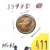 1944-D Lincoln cent