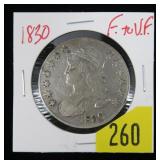 1830 U.S. Bust half dollar, F-VF