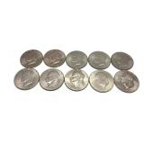 x10- Eisenhower dollars, mixed dates, -x10