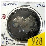 1793 German 1 thaler