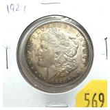 1921 Morgan dollar
