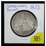 1873 Seated Liberty dollar