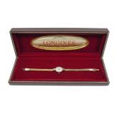 14K Yellow gold Longines wrist watch with 14K