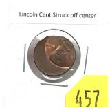 Lincoln cent error