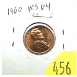 1960 Lincoln cent, Unc.