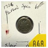 1726 Spanish half reale