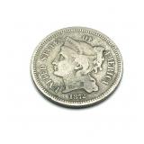 1872 3-cent nickel