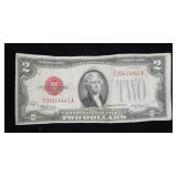 $2 Red seal note, series of 1928