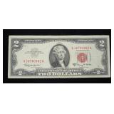 $2 Red seal note, series of 1963A