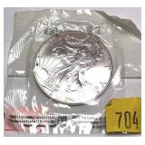 2001 American Silver Eagle, 1 oz. .999 silver