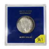 1923 Peace dollar, U.S. Government slab BU