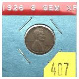 1926-S Lincoln cent