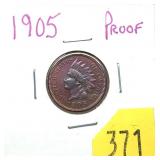 1905 Indian head cent, Proof