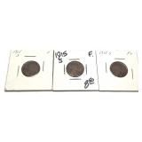 x3- 1915-S Lincoln cents, -x3 cents, Sold by the