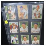 Lot, 37, Bowman 1952 baseball cards, a few
