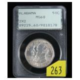 1921 Alabama Centennial commemorative silver