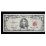 $5 Red seal note, series of 1963