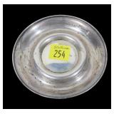 Sterling plate, 3.5" diameter, .560 T. oz.