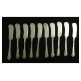 Lot, 10 Fairfield Silver Plate Butter Spreaders