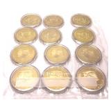 Lot of Donald Trump tokens, 12 pcs.