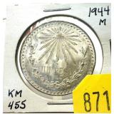 1944 Mexican peso