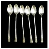 Lot, 6 silver plate Iced Teaspoons