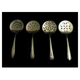 Lot, 4 silver plate Tomato Servers: 3 Rogers
