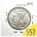 1945-D Walking Liberty half dollar