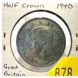 1940 British half crown
