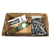 Lot, RCBS Inflow powder measure and large box