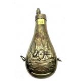 Brass powder flask