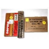 Lot: 20 rounds of .30 Cal. Ball M2 mixed