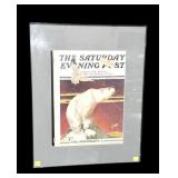Framed "The Saturday Evening Post," Jan. 14,