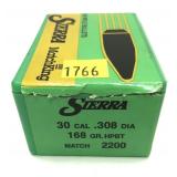 Box of .30 Cal. (.308 Dia.) - 168 Gr. HPBT S