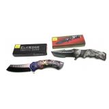 Lot, Tac Xtreme folding knife with box and Elite