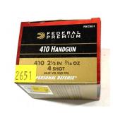 Federal .410 handgun 2 1/2" shells, 11 Rds.