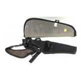 Lot, padded pistol case 7x17 1/2", and nylon