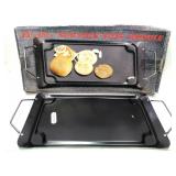 Non-stick steel griddle, 23 x 10 1/2" in box